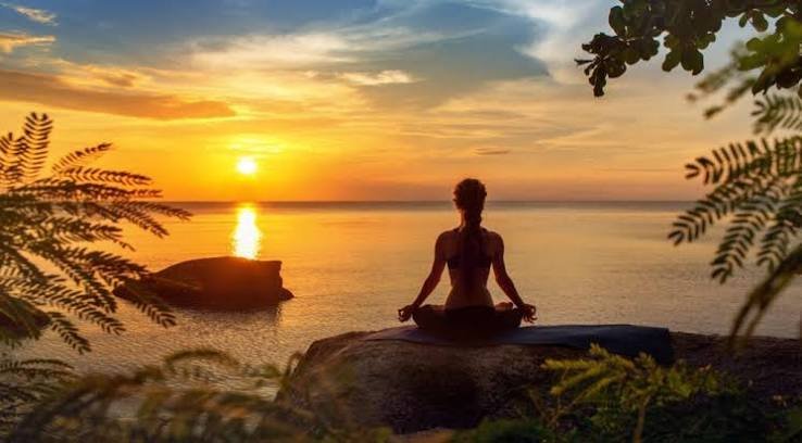 Guided meditation session