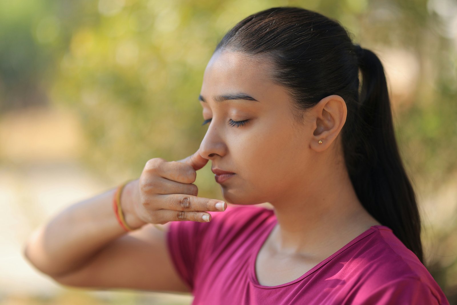 Pranayama breathwork session